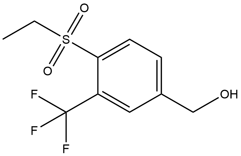 4-(Ethylsulfonyl)-3-(trifluoromethyl)benzenemethanol Structure