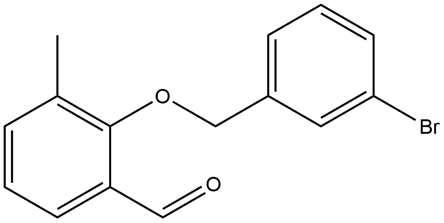 2-[(3-Bromophenyl)methoxy]-3-methylbenzaldehyde Structure