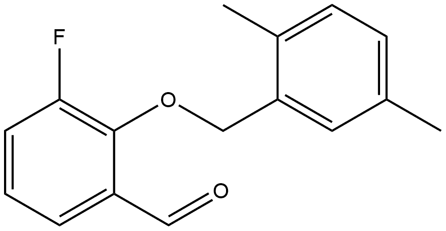 2-[(2,5-Dimethylphenyl)methoxy]-3-fluorobenzaldehyde Structure