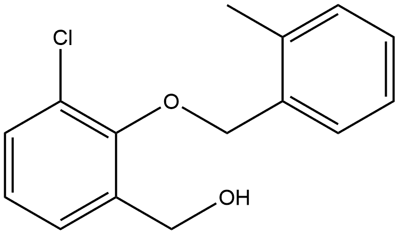 3-Chloro-2-[(2-methylphenyl)methoxy]benzenemethanol Structure