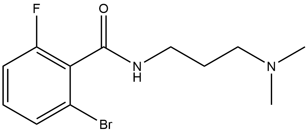 2-Bromo-N-[3-(dimethylamino)propyl]-6-fluorobenzamide Structure