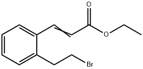 2-Propenoic acid, 3-[2-(2-bromoethyl)phenyl]-, ethyl ester 구조식 이미지