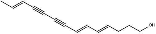 4,6,12-Tetradecatriene-8,10-diyn-1-ol, (4E,6E,12E)- Structure