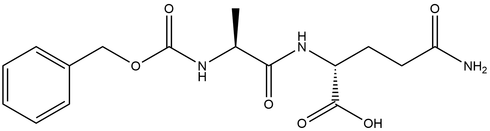 D-α-Glutamine, N-[(phenylmethoxy)carbonyl]-L-alanyl- Structure