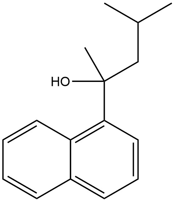 α-Methyl-α-(2-methylpropyl)-1-naphthalenemethanol Structure