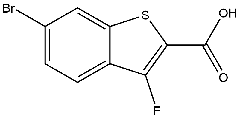 6-BROMO-3-FLUORO-1-BENZOTHIOPHENE-2-CARBOXYLIC ACID Structure