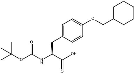 L-Tyrosine, O-(cyclohexylmethyl)-N-[(1,1-dimethylethoxy)carbonyl]- Structure