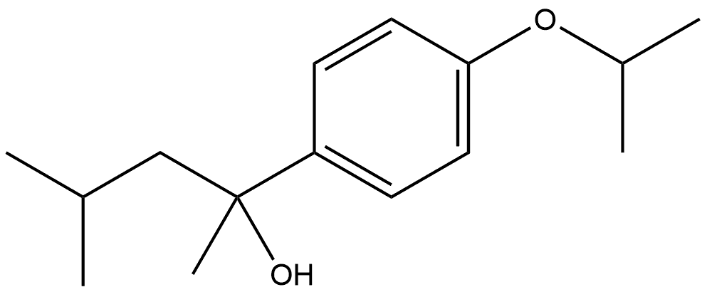 α-Methyl-4-(1-methylethoxy)-α-(2-methylpropyl)benzenemethanol Structure