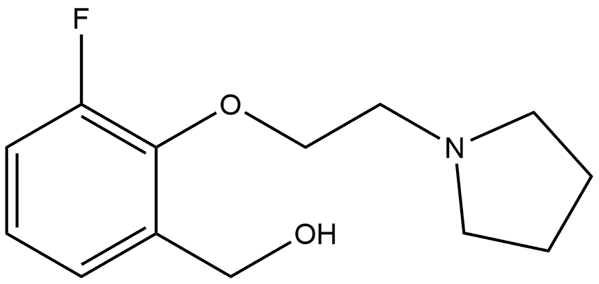 3-Fluoro-2-[2-(1-pyrrolidinyl)ethoxy]benzenemethanol Structure