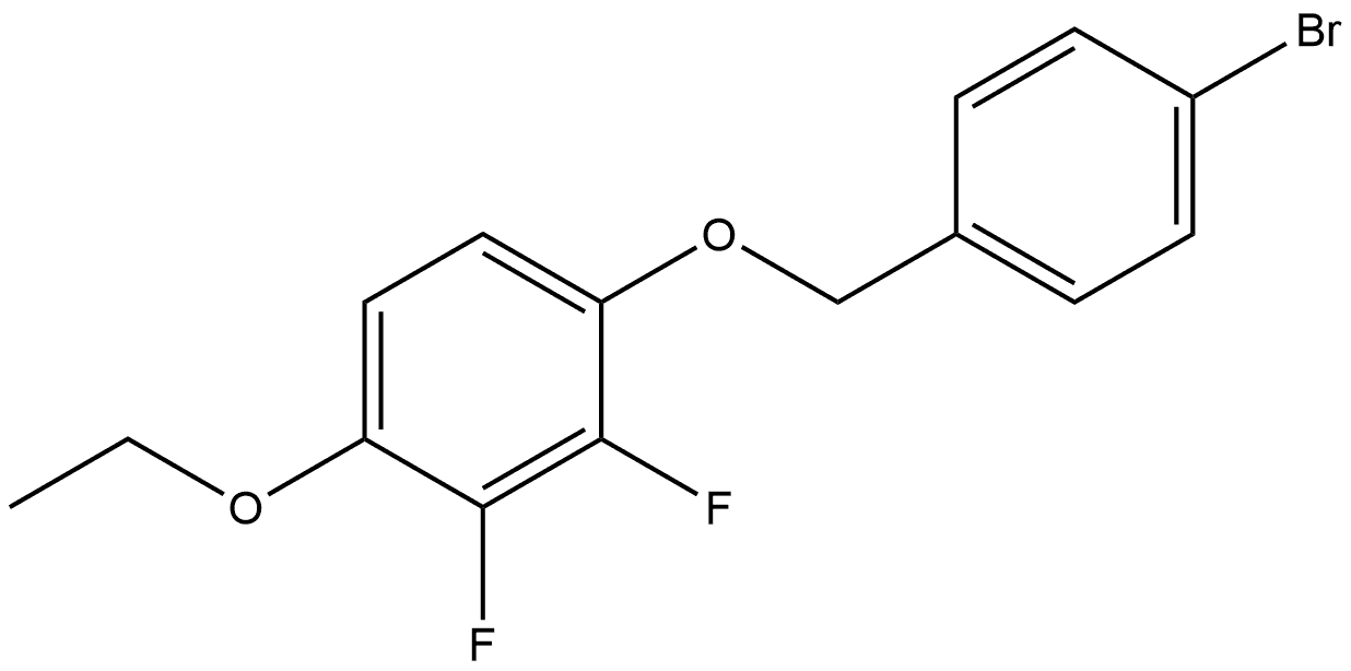 1-[(4-Bromophenyl)methoxy]-4-ethoxy-2,3-difluorobenzene Structure