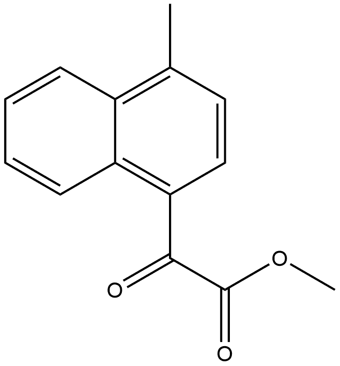 Methyl 4-methyl-α-oxo-1-naphthaleneacetate Structure