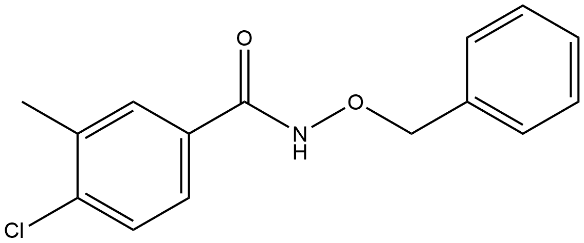 4-Chloro-3-methyl-N-(phenylmethoxy)benzamide Structure