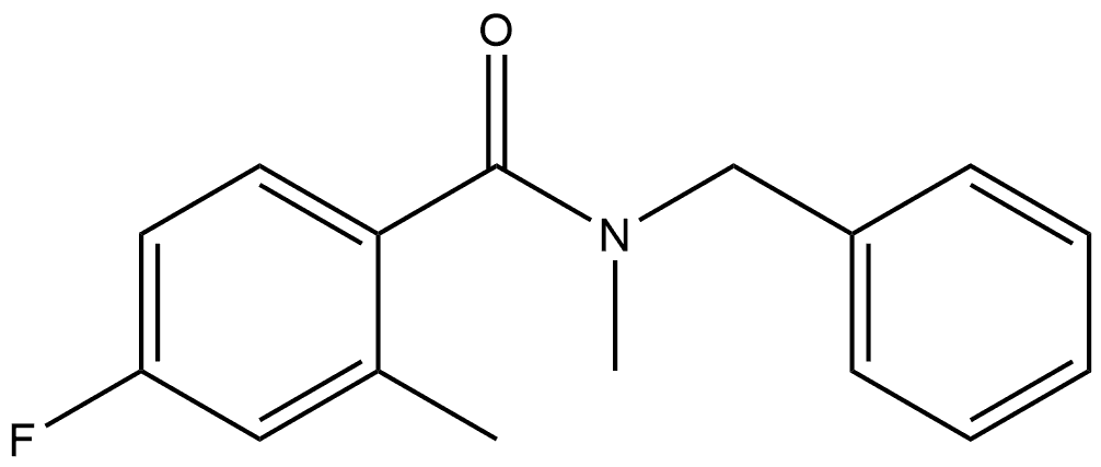 4-Fluoro-N,2-dimethyl-N-(phenylmethyl)benzamide Structure