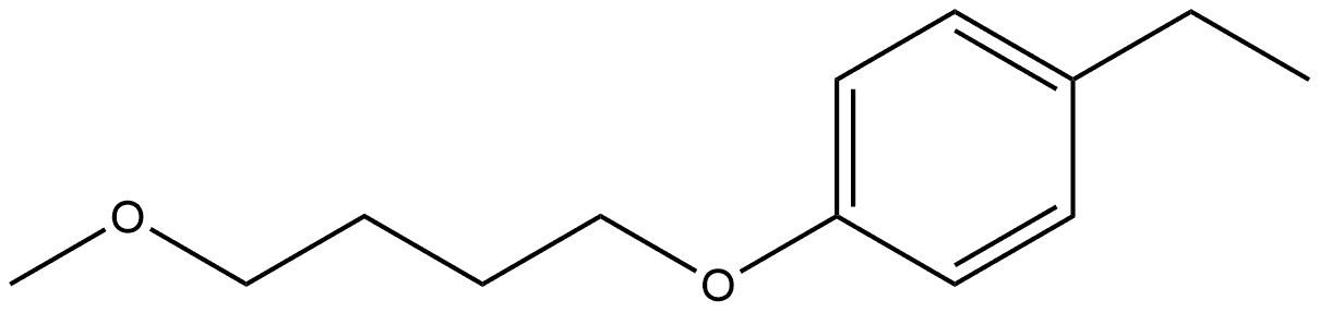 1-Ethyl-4-(4-methoxybutoxy)benzene Structure