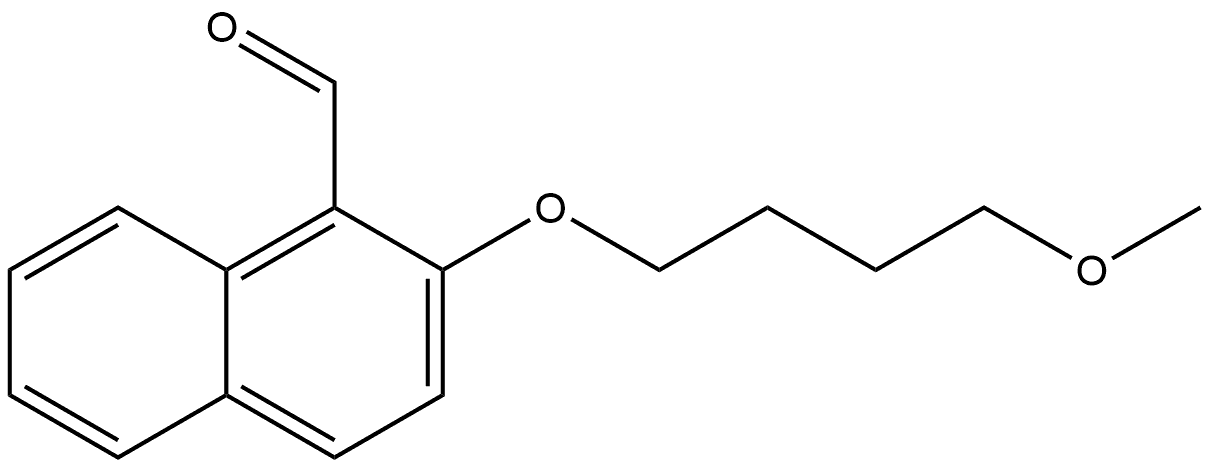 2-(4-Methoxybutoxy)-1-naphthalenecarboxaldehyde Structure