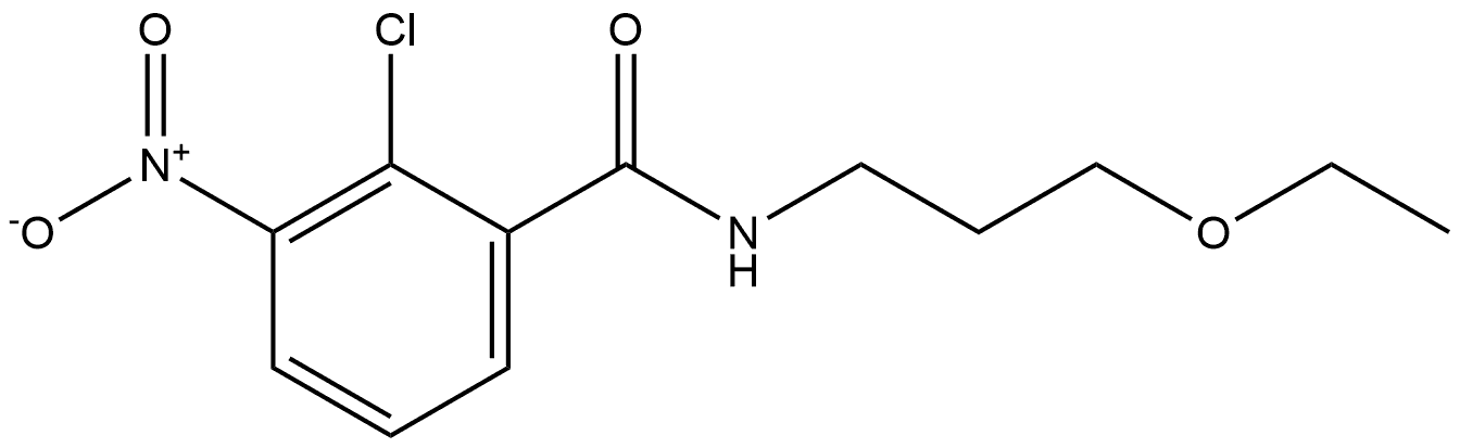 2-chloro-N-(3-ethoxypropyl)-3-nitrobenzamide Structure