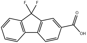 9H-Fluorene-2-carboxylic acid, 9,9-difluoro- 구조식 이미지