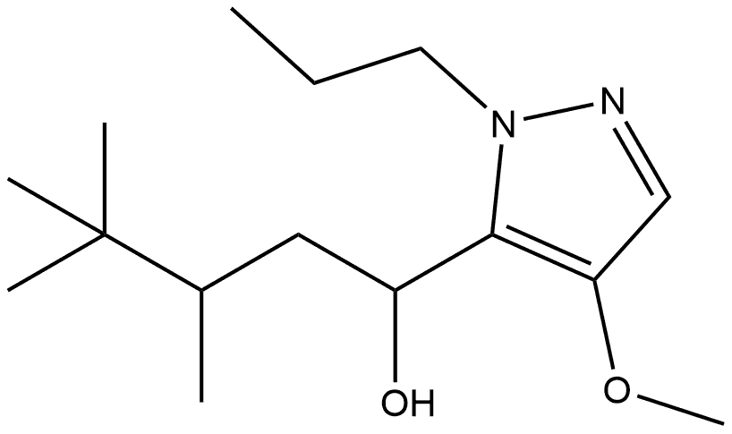 1-(4-methoxy-1-propyl-1H-pyrazol-5-yl)-3,4,4-trimethylpentan-1-ol Structure