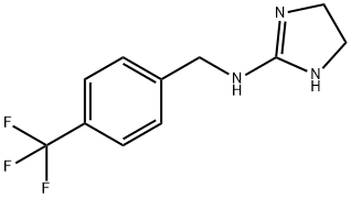 1H-Imidazol-2-amine, 4,5-dihydro-N-[[4-(trifluoromethyl)phenyl]methyl]- 구조식 이미지