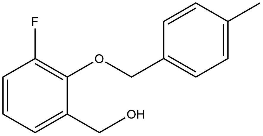 3-Fluoro-2-[(4-methylphenyl)methoxy]benzenemethanol Structure