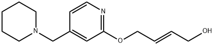 2-Buten-1-ol, 4-[[4-(1-piperidinylmethyl)-2-pyridinyl]oxy]-, (2E)- Structure