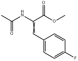 2-Propenoic acid, 2-(acetylamino)-3-(4-fluorophenyl)-, methyl ester Structure