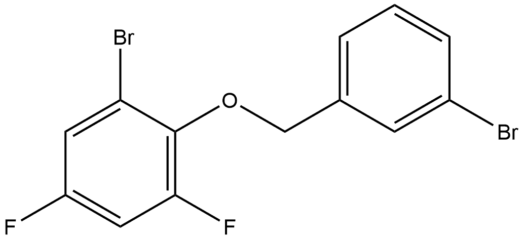 1-Bromo-2-[(3-bromophenyl)methoxy]-3,5-difluorobenzene Structure