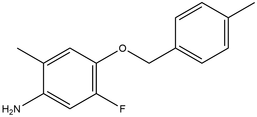 5-Fluoro-2-methyl-4-[(4-methylphenyl)methoxy]benzenamine Structure