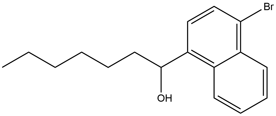 4-Bromo-α-hexyl-1-naphthalenemethanol Structure