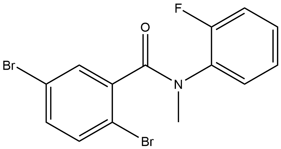 2,5-Dibromo-N-(2-fluorophenyl)-N-methylbenzamide Structure