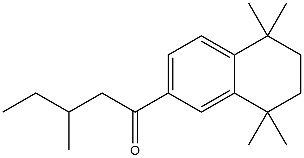 3-Methyl-1-(5,6,7,8-tetrahydro-5,5,8,8-tetramethyl-2-naphthalenyl)-1-pentanone Structure