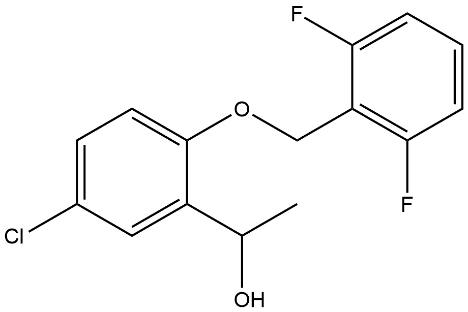 5-Chloro-2-[(2,6-difluorophenyl)methoxy]-α-methylbenzenemethanol Structure