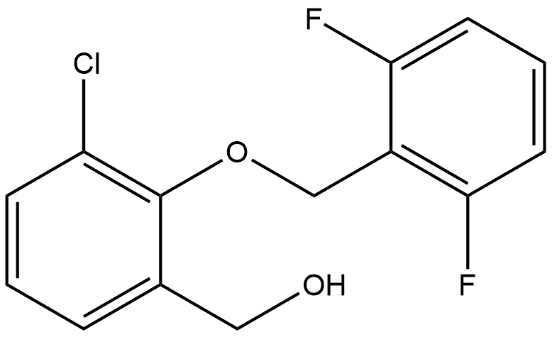 3-Chloro-2-[(2,6-difluorophenyl)methoxy]benzenemethanol Structure