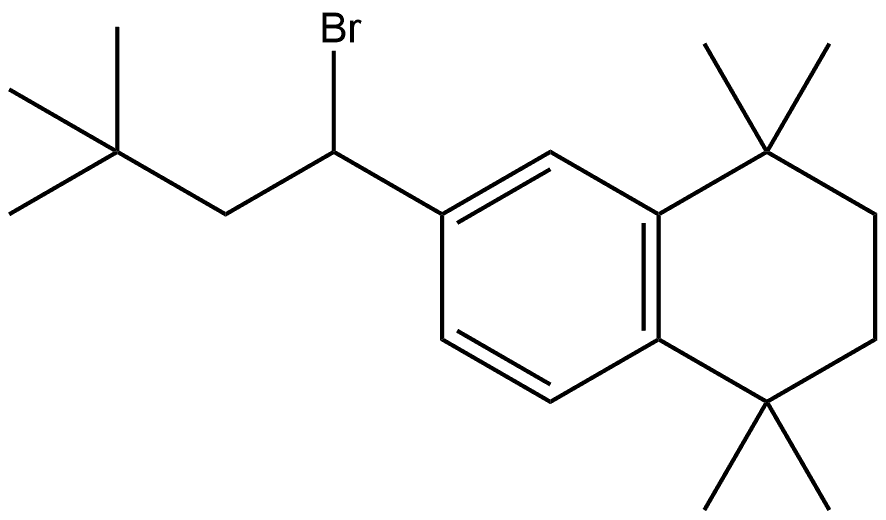 6-(1-Bromo-3,3-dimethylbutyl)-1,2,3,4-tetrahydro-1,1,4,4-tetramethylnaphthalene Structure