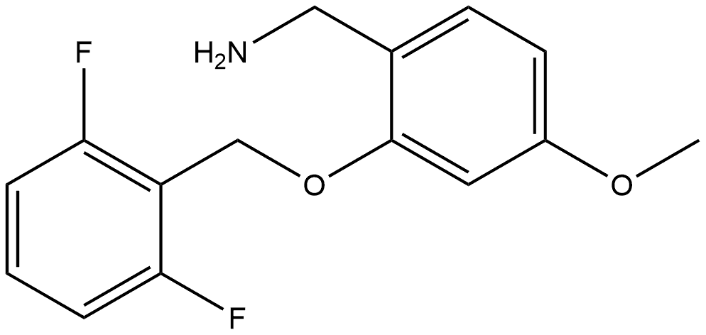 2-[(2,6-Difluorophenyl)methoxy]-4-methoxybenzenemethanamine Structure