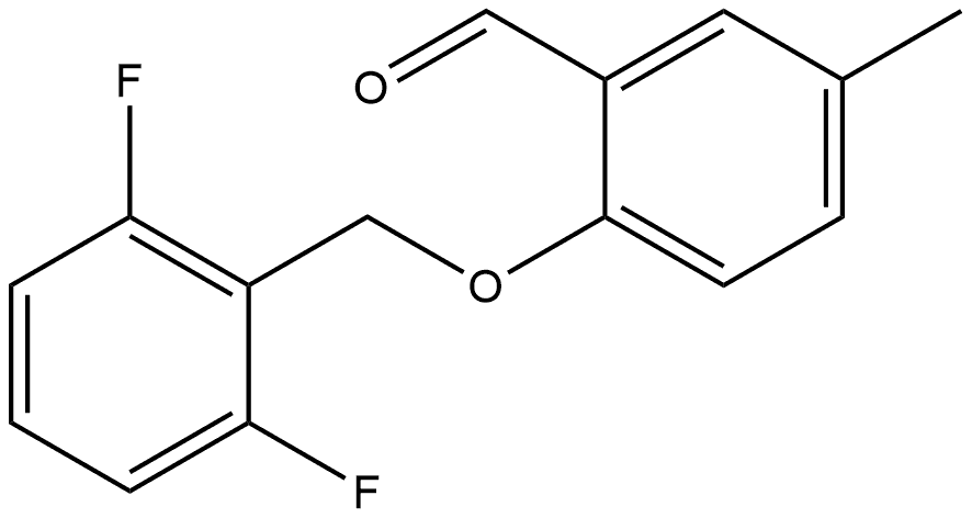 2-[(2,6-Difluorophenyl)methoxy]-5-methylbenzaldehyde Structure