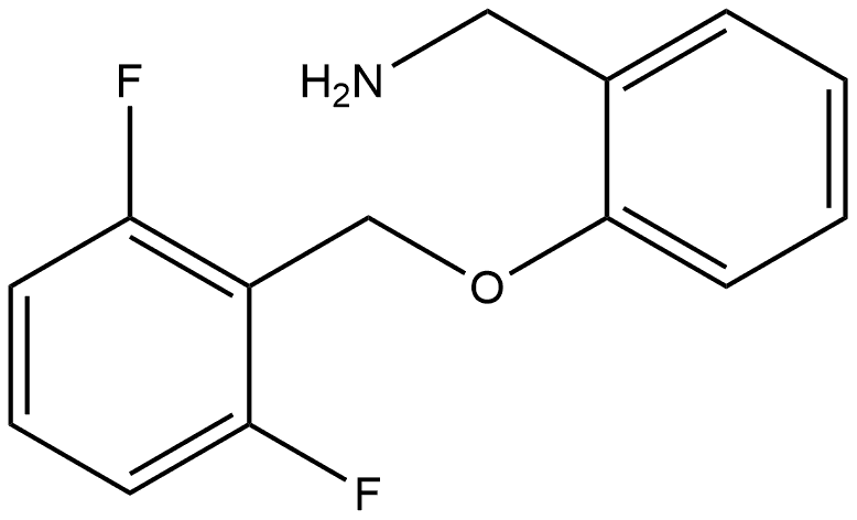 2-[(2,6-Difluorophenyl)methoxy]benzenemethanamine Structure