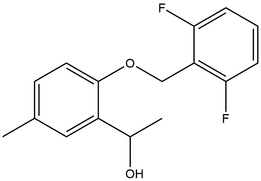 2-[(2,6-Difluorophenyl)methoxy]-α,5-dimethylbenzenemethanol Structure