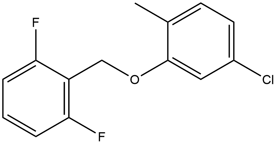 2-[(5-Chloro-2-methylphenoxy)methyl]-1,3-difluorobenzene Structure