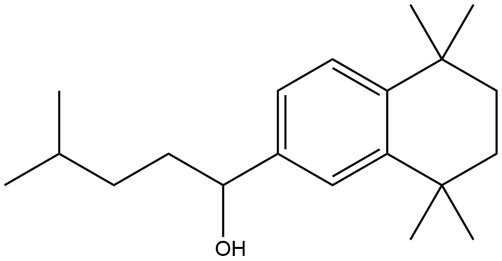 5,6,7,8-Tetrahydro-5,5,8,8-tetramethyl-α-(3-methylbutyl)-2-naphthalenemethanol Structure