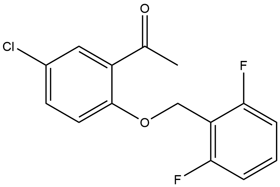 1-[5-Chloro-2-[(2,6-difluorophenyl)methoxy]phenyl]ethanone Structure