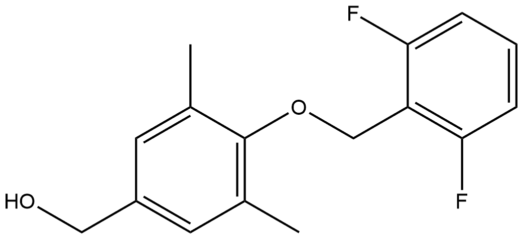 4-[(2,6-Difluorophenyl)methoxy]-3,5-dimethylbenzenemethanol Structure