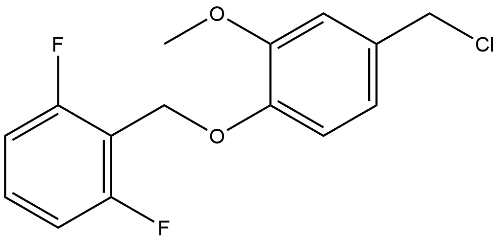 2-[[4-(Chloromethyl)-2-methoxyphenoxy]methyl]-1,3-difluorobenzene Structure