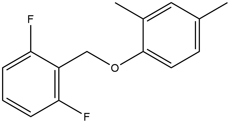 2-[(2,4-Dimethylphenoxy)methyl]-1,3-difluorobenzene Structure