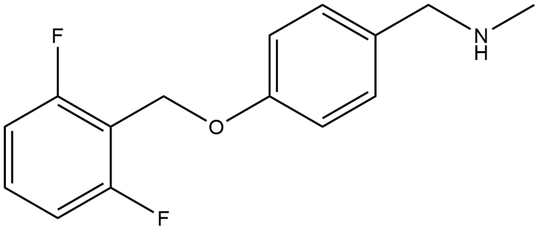 4-[(2,6-Difluorophenyl)methoxy]-N-methylbenzenemethanamine Structure