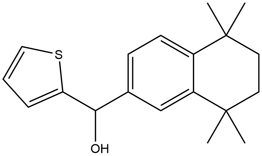 α-(5,6,7,8-Tetrahydro-5,5,8,8-tetramethyl-2-naphthalenyl)-2-thiophenemethanol Structure