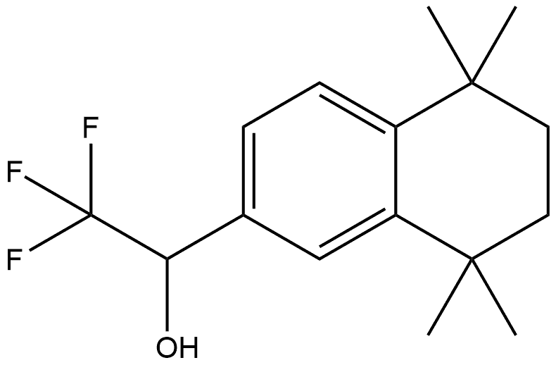 5,6,7,8-Tetrahydro-5,5,8,8-tetramethyl-α-(trifluoromethyl)-2-naphthalenemethanol Structure