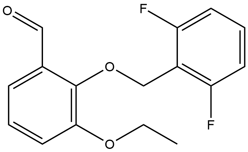 2-[(2,6-Difluorophenyl)methoxy]-3-ethoxybenzaldehyde 구조식 이미지