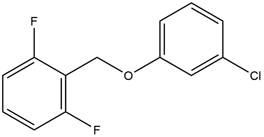 2-[(3-Chlorophenoxy)methyl]-1,3-difluorobenzene Structure