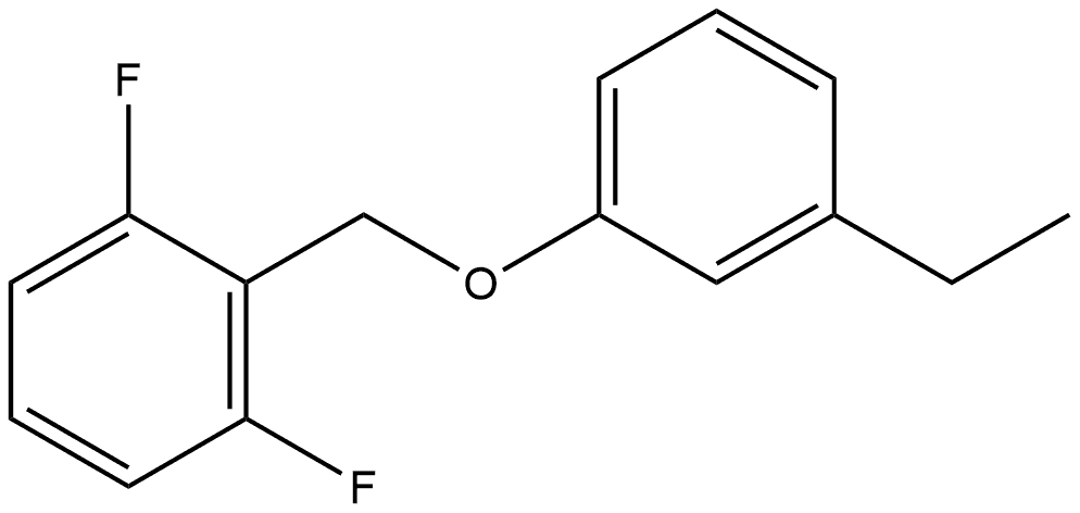 2-[(3-Ethylphenoxy)methyl]-1,3-difluorobenzene Structure